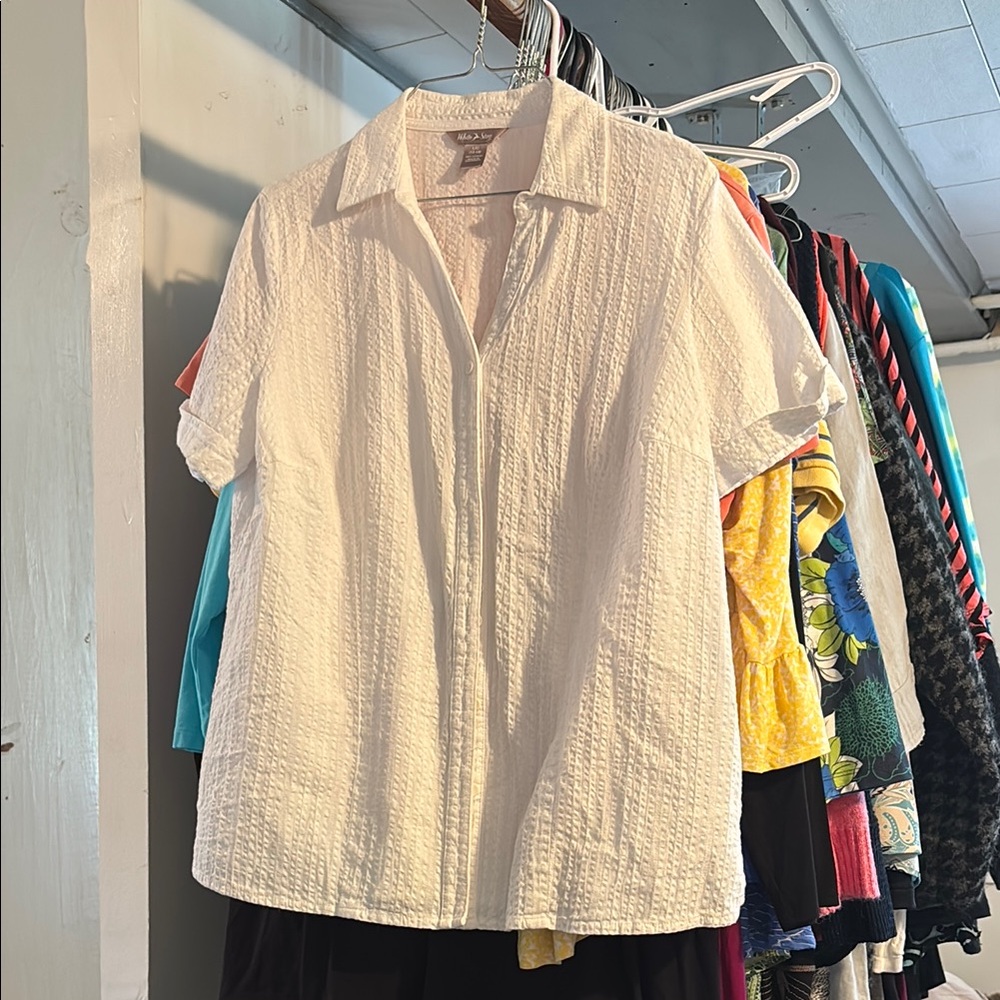 3/$5🌷 White Stag White Blouse Elegant Top